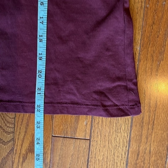 NWOT Banana Republic | 2022 Three Quarters Length Puff Sleeve Henley Burgundy - Picture 8 of 8